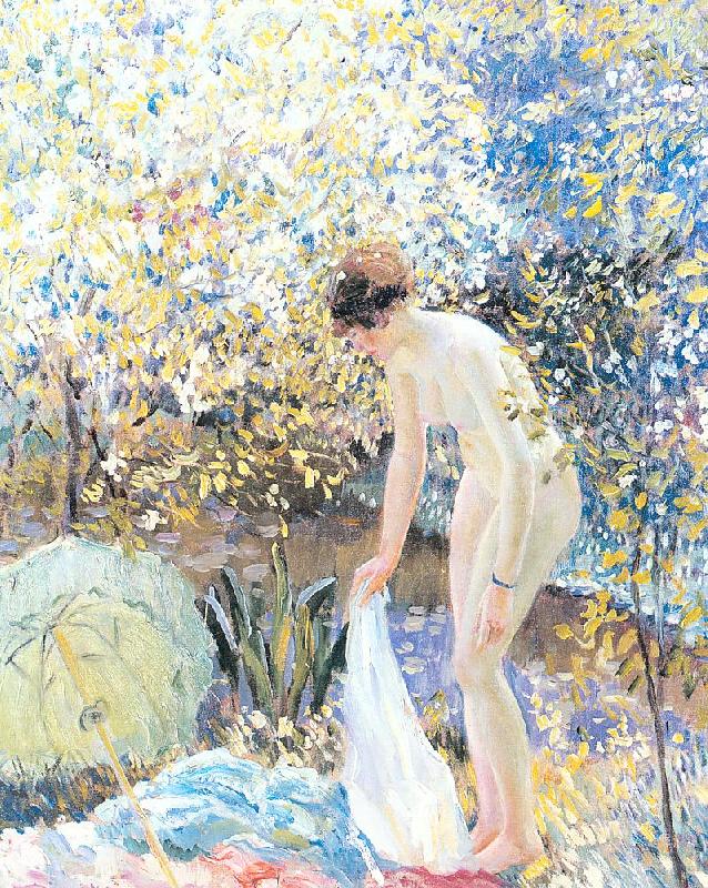 Frieseke, Frederick Carl Cherry Blossoms Germany oil painting art
